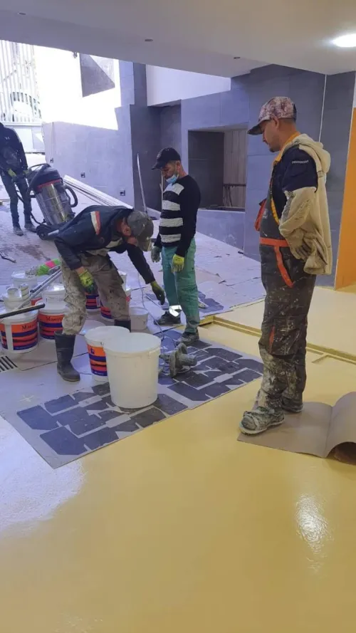Revêtement de sol industriel en epoxy 