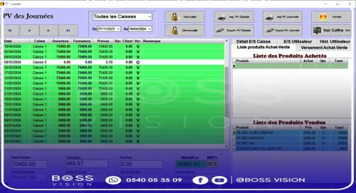 Logiciel point de vente Gestion de Stock