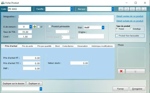 LOGICIEL DE GESTION COMMERCIALE