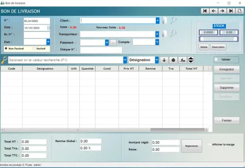 LOGICIEL DE GESTION COMMERCIALE