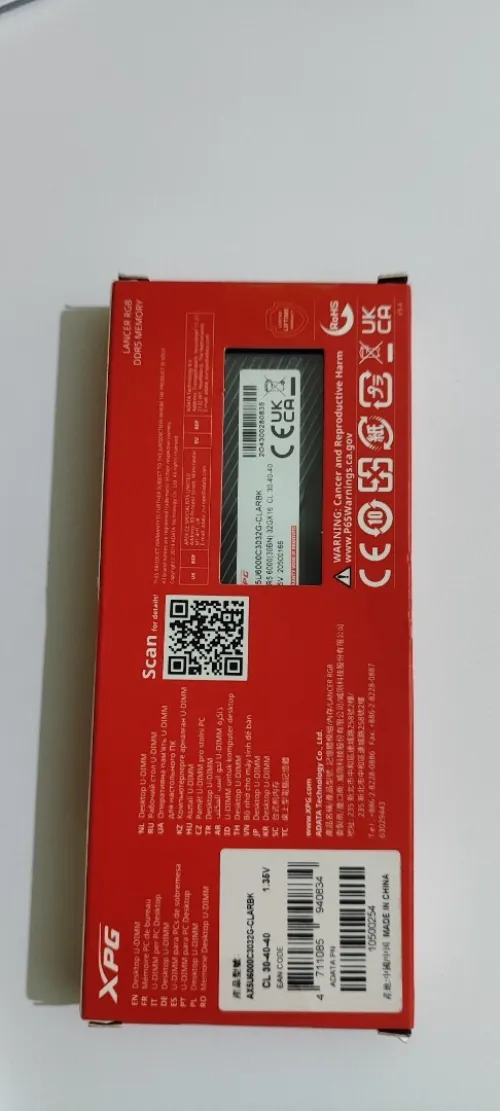 DDR5 32GO 6000MHz CL30 ADATA XPG LANCER RGB