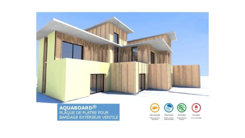 AQUABOARD / AQUABOARD PLAQUE DE PLÂTRE POUR FAÇADES EXTÉRIEURES
