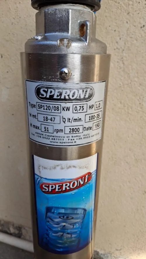 Pompe à eau émergé Speroni