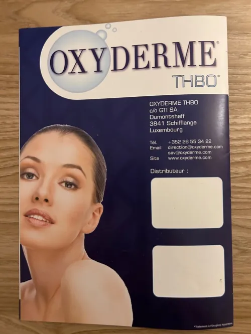 Appareil de soins  OXYDERME THBO oxygénation et soins anti age