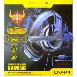 CASQUE GAMER OVLENG P4 - JACK 3.5MM + USB - MICRO INTÉGRÉ - LED - PC / PS4 / XBOX / SMARTPHONE