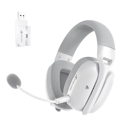 ATTACK SHARK L80 PRO CASQUE GAMING SANS FIL TRIMODE NOIR - BLANC