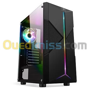 Spirit Of Gamer Clone 3 RGB Edition Boîtier Moyen Tour Noir Avec Fenêtre Et Rétroéclairage