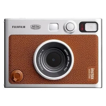 FUJIFILM INSTAX MINI EVO - APPAREIL PHOTO INSTANTANÉ - BLUETOOTH - LENS 28MM - 5 MP - FLASH - USB-C - MARRON