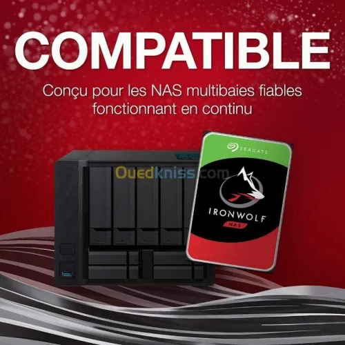 Disque Seagate IronWolf NAS - 6Tb - 3.5" SATA - Red -