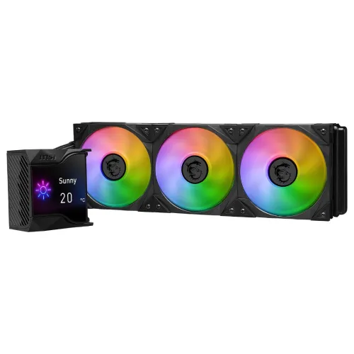 MSI MPG CORELIQUID D360 - WATER COOLING 360MM - ÉCRAN LCD - HAUTE PERFORMANCE - INTEL & AMD - BLACK