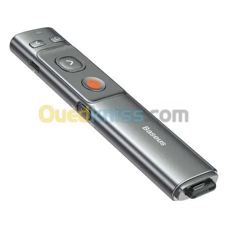 BASEUS ORANGE DOT AVEC CÂBLE DE TYPE C LASER ROUGE DE PRÉSENTATEUR SANS FIL