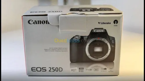 CANON EOS 250D DC - APPAREIL PHOTO NUMÉRIQUE - 24.1MP - REFLEX OBJECTIF EF-S - 18-55MM III WI-FI - BLUETOOTH - BLACK
