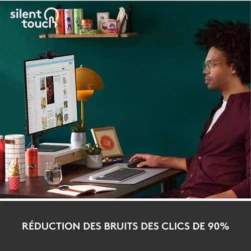 Logitech Signature M650L - Souris Sans Fil & Bluetooth - Graphite