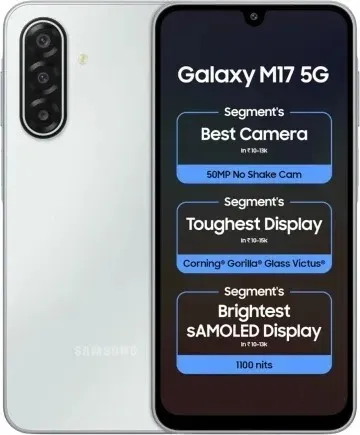 SAMSUNG GALAXY M17 5G - OCTA-CORE PERFORMANT - 6GO - 128 GO - DUAL SIM 5G - 6.6" FHD+ - 6000 mAh - SILVER 