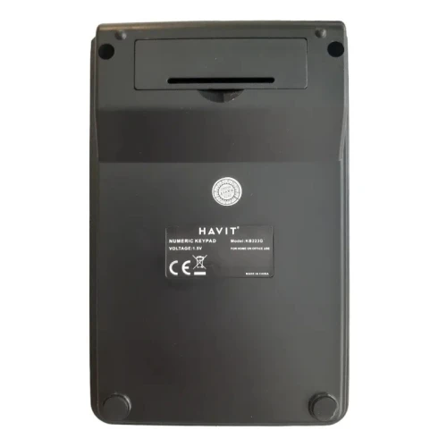 HAVIT KB223G - MINI CLAVIER NUMÉRIQUE SANS FIL - CONNEXION 2.4GHZ - COMPACT - SILENCIEUX - ERGONOMIQUE - BLACK