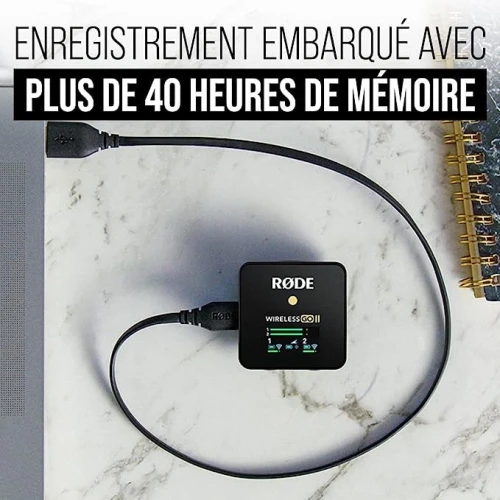 Rode Wireless GO II Dual Channel Système De Microphone Numérique Sans Fil Compact Avec Micro
