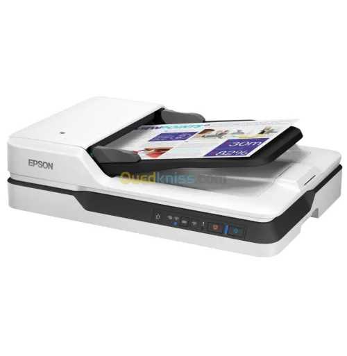 Epson WorkForce DS-1660W - Scanner A Plat A4 Recto Verso - Chargeur Document