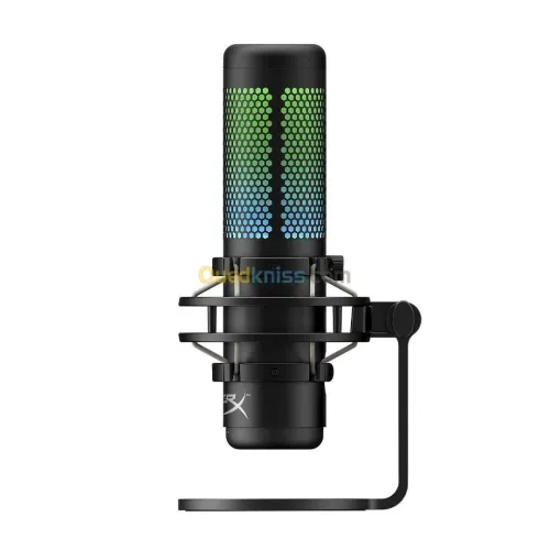 Hyper X QuadCast S Microphone Autonome - Quatre Diagrammes Polaires - Rétroéclairage RGB