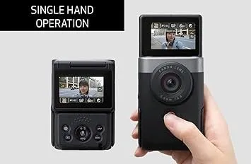 CANON PowerShot V10 Vlog Caméra Pour Créateurs De Contenu Objectif Grand Angle 19 Mm
