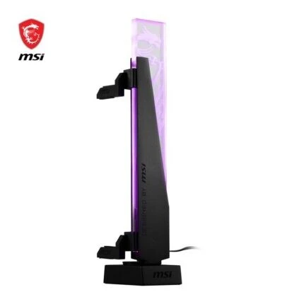 MSI MPG ARGB SUPPORT DE CARTE GRAPHIQUE - 30 - 135 MM - MAGNETIC BASE - RÉGLABLE - BLACK & WHITE