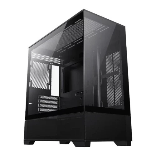 GAMEMAX VISTA MB - BOITIER GAMING MICRO ATX - VERRE TREMPÉ - HAUTE VENTILATION - GPU 360MM - BLACK