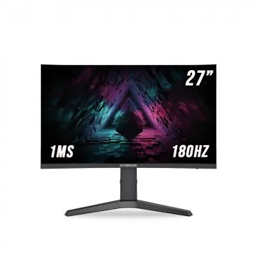 ECRAN HYBROK LIGHT HG27CUF - 27" FHD - DALL VA - CURVED - 180HZ - 1MS -VGA/HDMI - SPEAKER - BLACK
