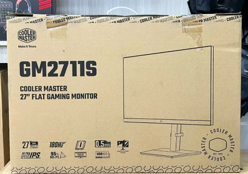 ECRAN COOLER MASTER GM2711S - 27" 2K QHD - ULTRA IPS - 180HZ - 0.5MS - ADAPTIVE SYNC - HDMI -DP
