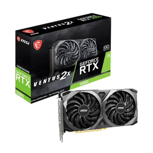 MSI GeForce RTX 3060 VENTUS 2X 12G OC - 12 GDDR6 4K UHD - 1807MHz - 192 bits - HDM/DP BLACK 