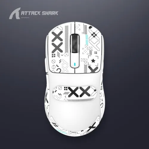 ATTACK SHARK X3 - SOURIS FILAIRE & SANS FIL - BLUETOOTH - 2.4G - 6 BOUTONS -26000 DPI- 1KHZ - WHITE