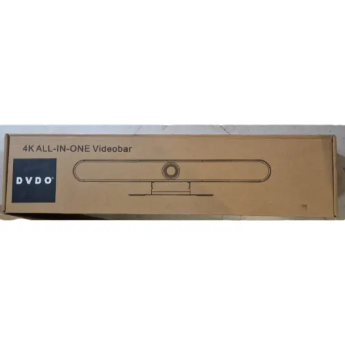 DVDO 4K ALL IN ONE VEDIOBAR - CAMERA UHD - HDMI/USB-C - AI VOICE TRACKING - CMOS - 6 MIC - BLACK