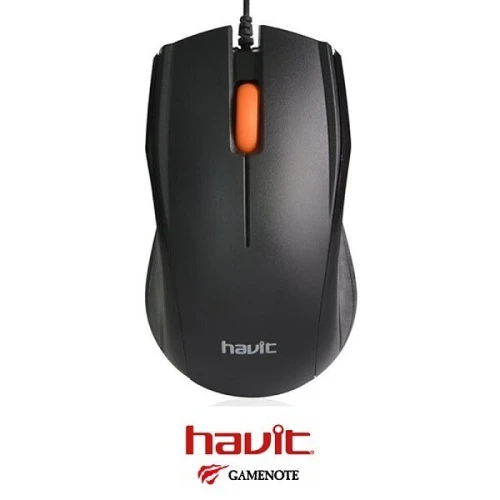 HAVIT MS689 - SOURIS FILAIRE USB - PRÉCISION OPTIQUE - DESIGN ERGONOMIQUE - COMPACTE - BLACK