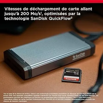 SanDisk Extreme Pro SDHC UHS-I 512 Go - SPEED UP TO 200 MB/S