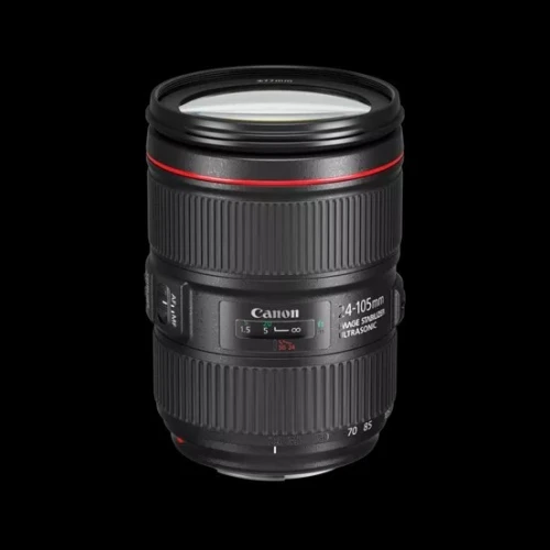 CANON OBJECTIF EF 24-105mm - F/4L IS II USM - APS-C - 3 VITESSES - FOCALE AJUSTABLE - MÉTAL - NOIR