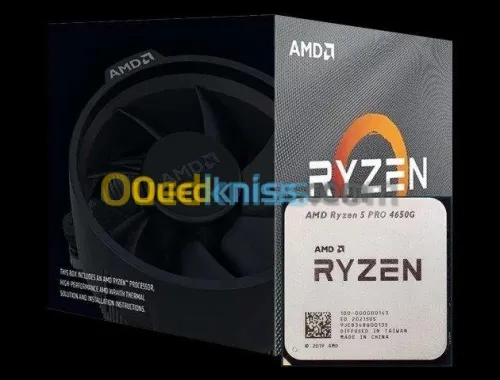 Processeur AMD Ryzen 5 PRO 4650G (3.7 GHz / 4.2 GHz) Wraith Steal - Box Avec Ventilo -