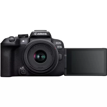 CANON EOS R10 Hybride Mirroless 24.2MP + Objectif RF-S 18-45mm F4.5-6.3 IS STM