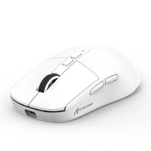 ATTACK SHARK X6 - SOURIS FILAIRE & SANS FIL - BLUETOOTH - USB 2.4G - 7 BOUTONS - 26000 DPI - WHITE