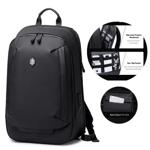 ARCTIC HUNTER B00443 - SAC À DOS 15,6" - 25L - POLYESTER IMPERMÉABLE - DOCUMENT & LAPTOP - ÉTANCHE