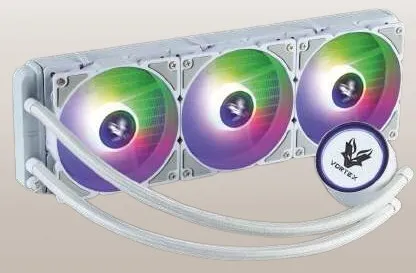 VORTEX ICECORE 360 AIO - ARGB - WATERCOOLING 360MM - 3X120MM FANS - INTEL - AMD - WHITE
