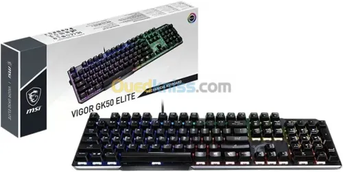 MSI VIGOR GK50 ELITE BOX WHITE Clavier Gaming Mecanique RGB