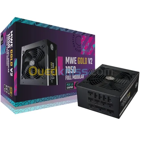 COOLER MASTER MWE 1050W V2 - ALIMENTATION 80 PLUS GOLD - MODULAIRE - ATX12V - EPS12V - 4 X PCI-E 6