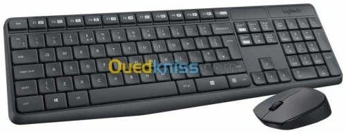 Logitech Clavier+Souris MK235 Sans Fil