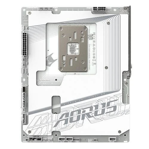 GIGABYTE B850 AORUS STEALTH ICE - CARTE MÈRE ATX - SOCKET AM5 - 4 x DDR5 - 1 x PCIe 5.0 X16 - 4 x M.2 NVMe - WIFI 7 - BT 5.4 - LAN 5GBE - USB 3.2 - WHITE
