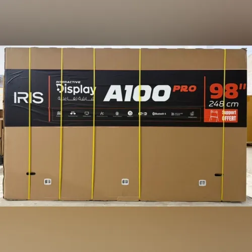 IRIS A100 PRO - ÉCRAN INTERACTIF 98" 248 CM - 4K UHD - ANDROID - WI-FI - BLUETOOTH - SUPPORT INCLUS