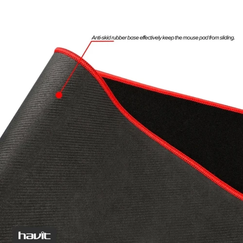 HAVIT MP830 - TAPIS DE SOURIS GAMING - 900 x 300 x 3 MM - SURFACE LISSE - BASE ANTIDÉRAPANTE - DESIGN GAMING - BLACK