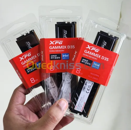 RAM ADATA XPG GAMMIX D35 DDR4 DESKTOP - 8GB DDR4 U-DIMM - 3600 MHz PC5-28800 - 1.35V - NOIR