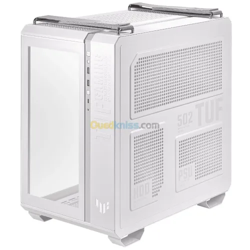 ASUS TUF GAMING GT502 - BOITIER GAMING - MOYEN TOUR - MICRO ATX - ATX/EPS - BLANC
