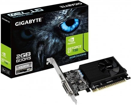 Gigabyte Nvidia GeForce GT 730 2 Go - HDMI/DVI - PCI EXPRESS - GV-N730D5-2GI -
