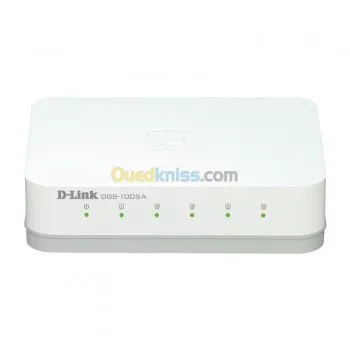 D-LINK DGS-1005A SWITCH 5 PORTS GIGABIT - PLUG AND PLAY - BOÎTIER COMPACT - ÉCONOMIE D'ÉNERGIE