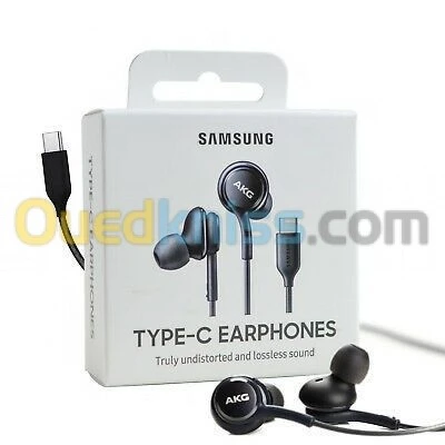 Samsung Écouteurs USB Type - C - Son Par AKG - Noir - Blanc