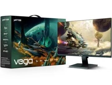 MATOS VEGA - GAMING MONITEUR 24" - 120HZ - DALL FAST IPS - 1MS - FREESYNC / G-SYNC - PC & CONSOL - BLACK